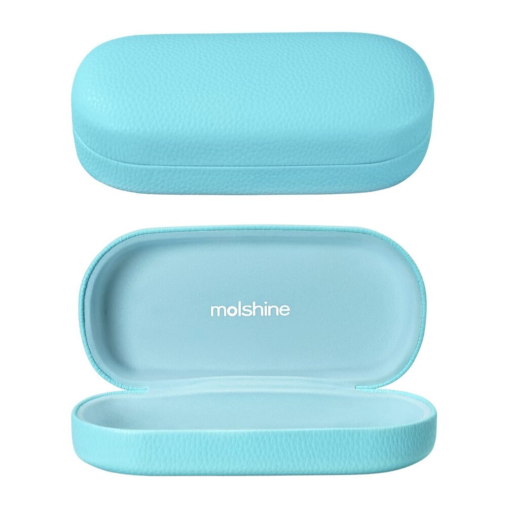 7353 Hard Shell Leather Sunglasses Case,Classic Large Glasses Case